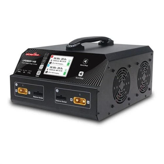 Ultra Power UP2800 6S-14S 2X1400W 28A LiPo/LiHV/Intelligent Battery Balance Fast Charger Agriculture Drone Plant protection UAV